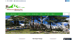 Desktop Screenshot of discoverybhutan.com
